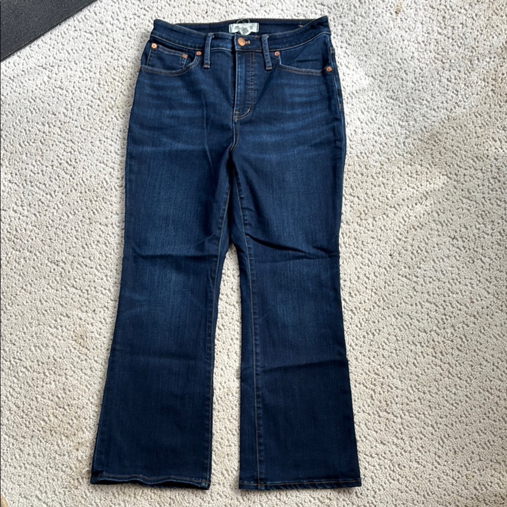 Madewell Blue Flare Wide Leg Denim